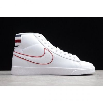 Nike Blazer Mid Premium Beyaz / Siyah / Mavi / Kırmızı Kaykay Ayakkabı Türkiye - MRK0OBPW